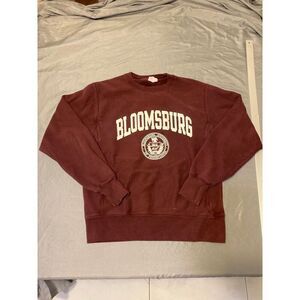 Bloomsburg University Sweater Mens Medium Crewneck Reverse Weave Sweatshirt